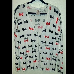 Disney Parks Minnie Mouse Bow Cardigan US M
